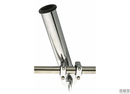 PORTACANNE A MORSETTO PER TUBO 22-28MM IN OTTONE CROMATO