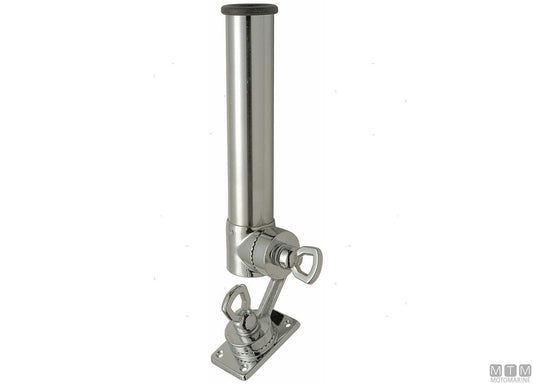 PORTACANNE ORIENTABILE DOPPIO SNODO D40MM IN OTTONE CROMATO