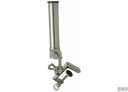 PORTACANNE DOPPIO SNODO E MORSETTO D40MM IN OTTONE CROMATO