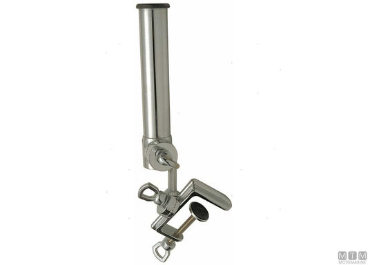 PORTACANNE DOPPIO SNODO E MORSETTO D40MM IN OTTONE CROMATO