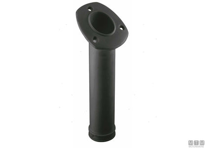 PORTACANNE ANGOLATO NERO A INCASSO D40MM IN PLASTICA