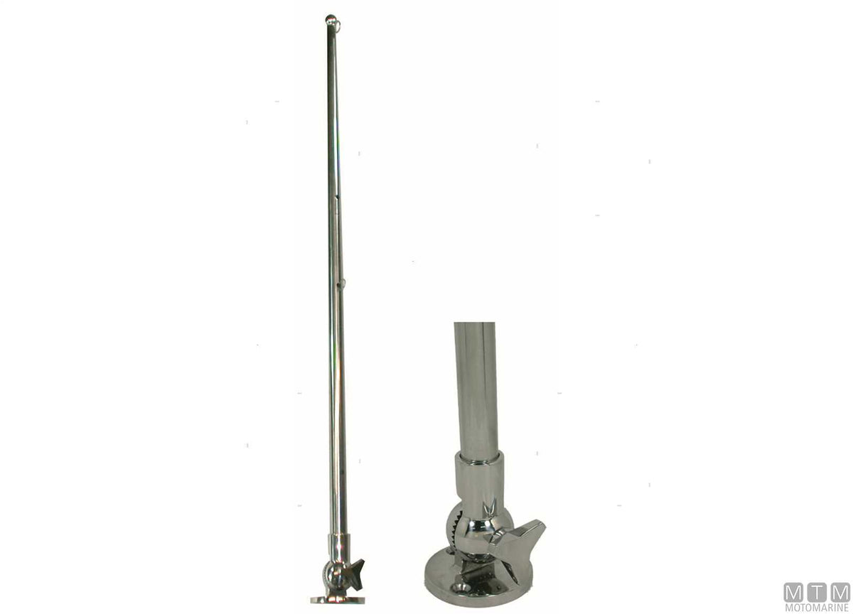 ASTA PORTABANDIERA PIEGHEVOLE H600MM IN ACCIAIO INOX