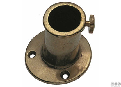 BASE PORTABANDIERA D25MM IN OTTONE LUCIDO