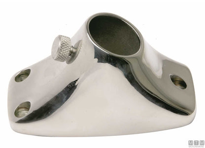 ASTA PORTABANDIERA WHITE CAP H600MM D20MM IN ACCIAIO INOX