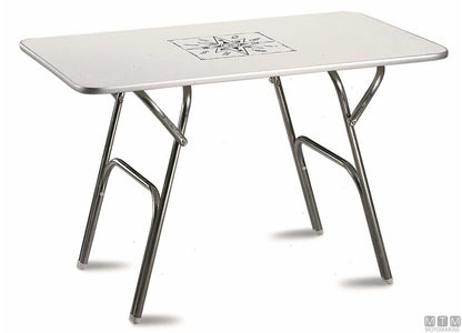 TAVOLINO FORMA TOP M400H 88X60CM H61CM IN MELAMINA/ALLUMINIO