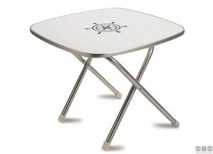 TAVOLINO FORMA DECK SERVICE M300 D60CM H48CM IN MELAMINA/ALLUMINIO