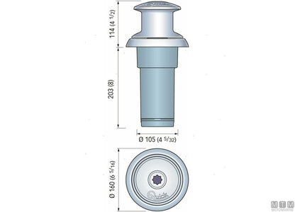 VERRICELLO DI TONNEGGIO QUICK TOTEM TM3 800W/24V