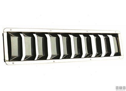 PRESA D'ARIA STRETTA 430x75MM IN ACCIAIO INOX