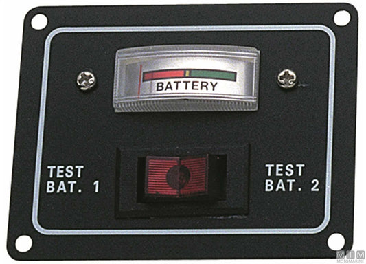 PANNELLO TESTER 2 BATTERIE 12V 83X64MM