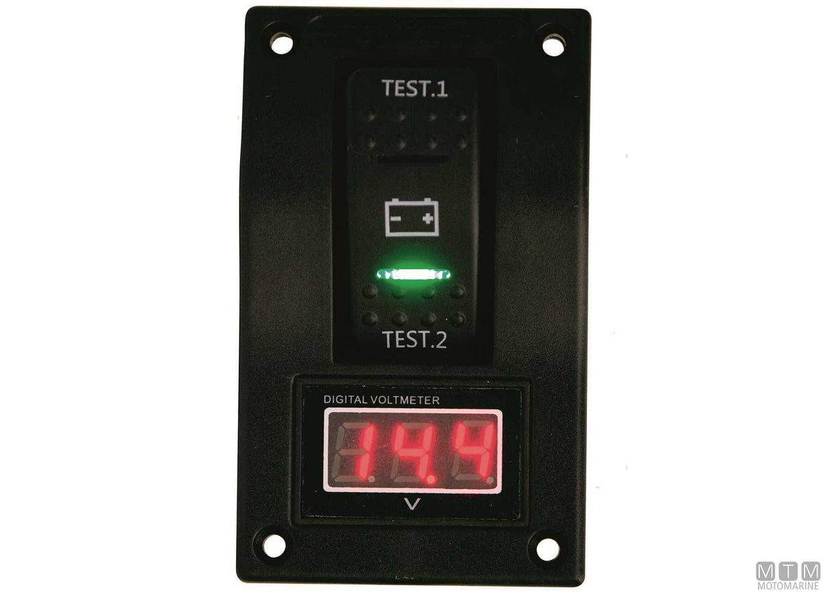 PANNELLO CON TESTER PER DUE BATTERIE