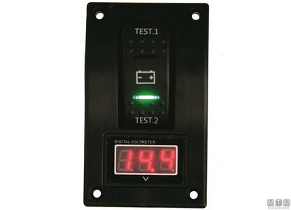 PANNELLO CON TESTER PER DUE BATTERIE