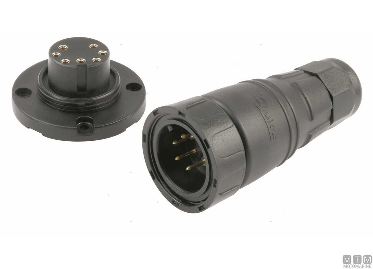 PRESA E SPINA 12/24V QUICK HYPERTAC 5 POLI 12A