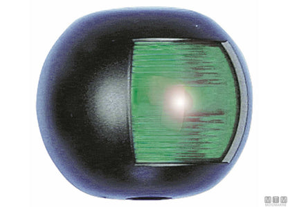 FANALE DI VIA LATERALE VERDE MIDI FLAT NERO