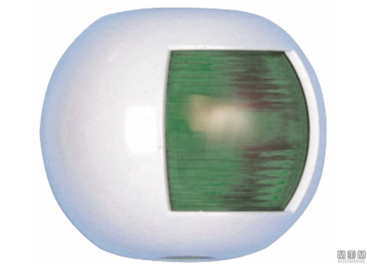 FANALE DI VIA LATERALE VERDE MIDI FLAT BIANCO
