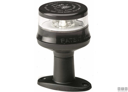 FANALE DI VIA LED 360 BIANCO SU BASETTA CORPO NERO H110MM
