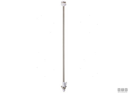 FANALE DI VIA LED 360 BIANCO SU ASTA BASE INCASSO CORPO NERO H100CM
