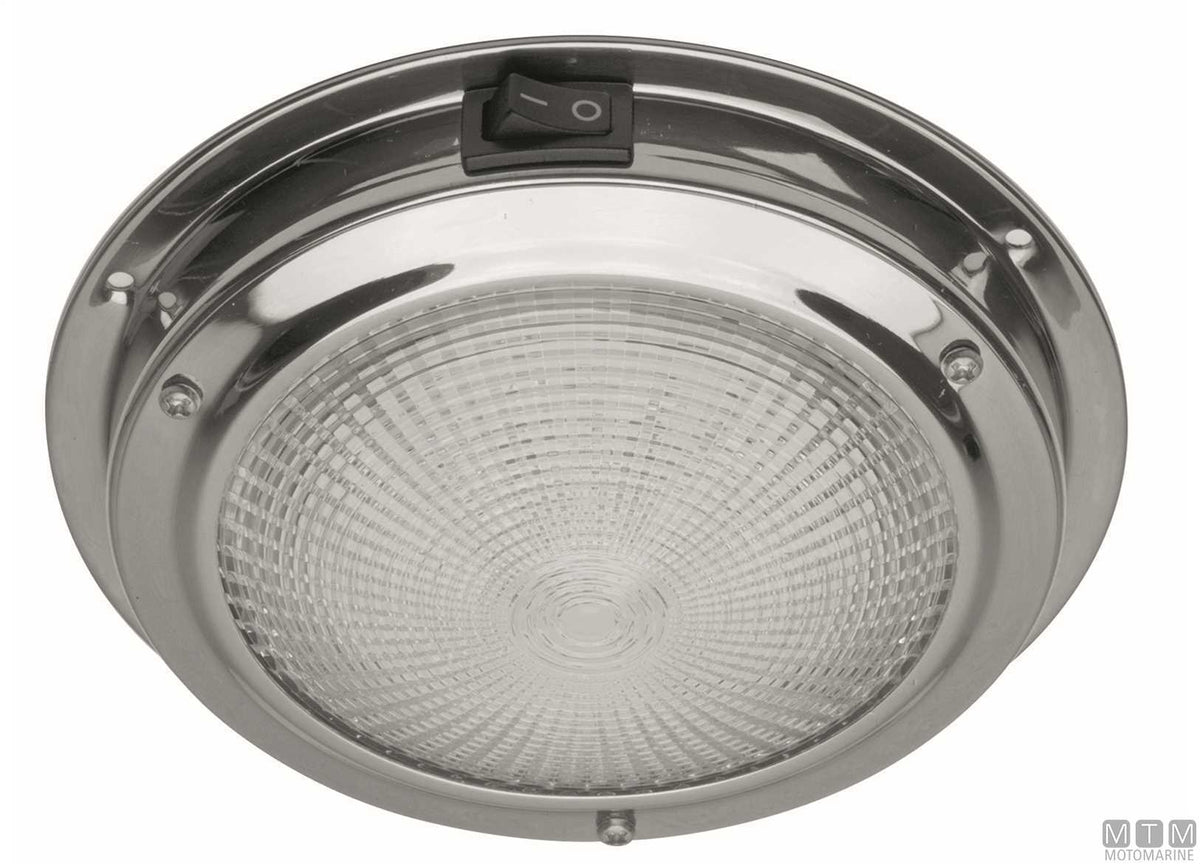 PLAFONIERA LED CLASSIC IN ACCIAIO INOX D107MM