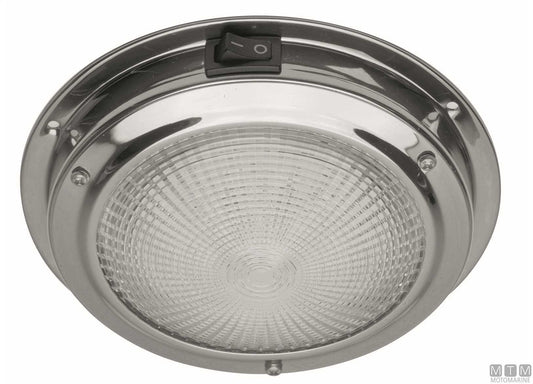 PLAFONIERA LED CLASSIC IN ACCIAIO INOX D107MM