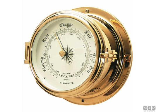 TERMOIGROMETRO CLASSE D150MM CASSA IN OTTONE LUCIDATO