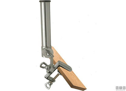 PORTACANNE DOPPIO SNODO E MORSETTO D40MM IN OTTONE CROMATO