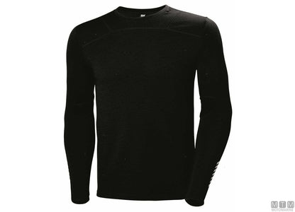 MAGLIA H/H LIFA MERINO CREW 990 NERO M