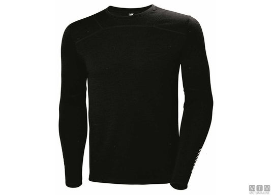MAGLIA H/H LIFA MERINO CREW 990 NERO XL