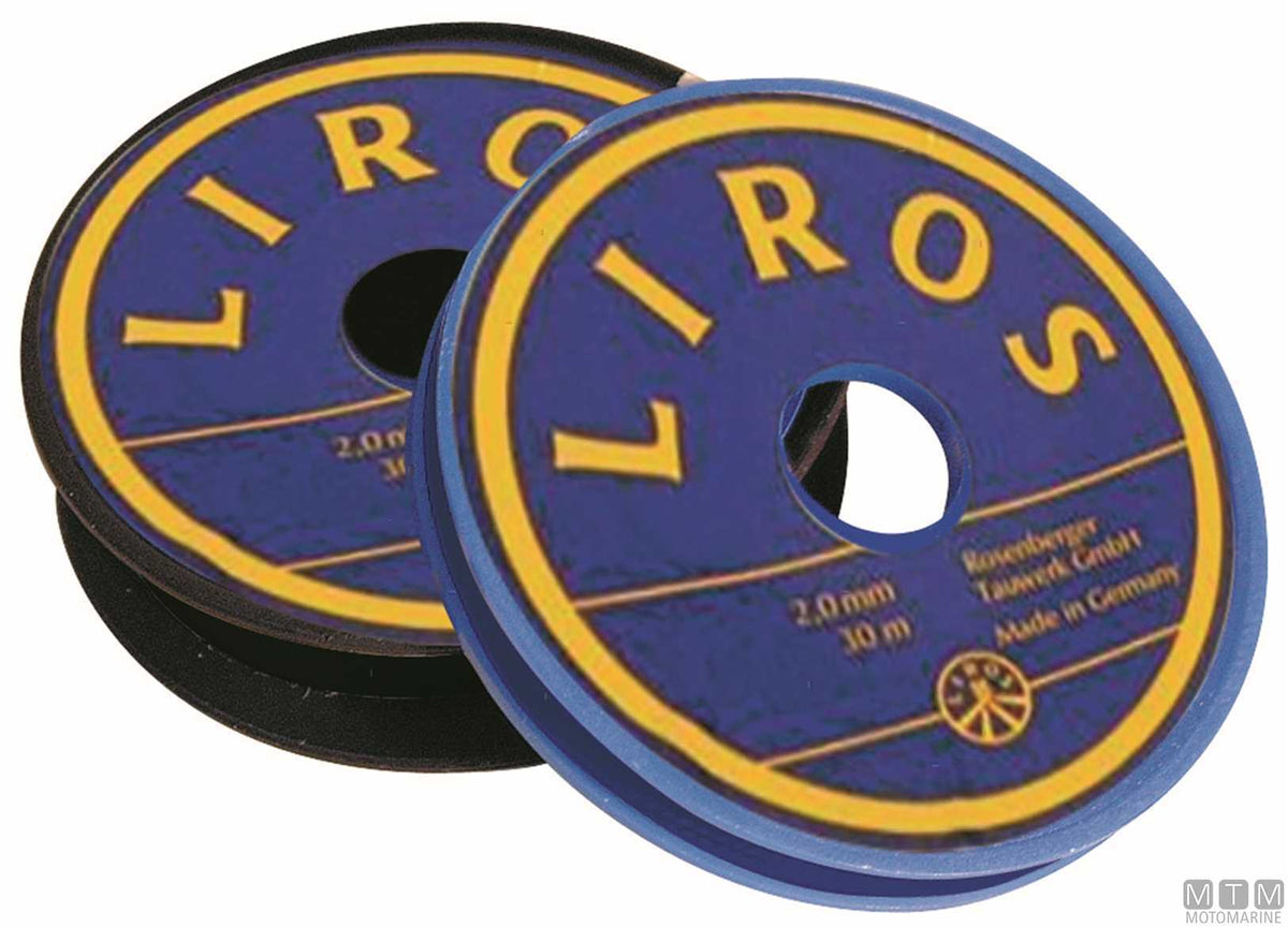 FILO PER IMPIOMBATURE LIROS NERO IN POLIESTERE PARAFFINATO D1.5MM 20M