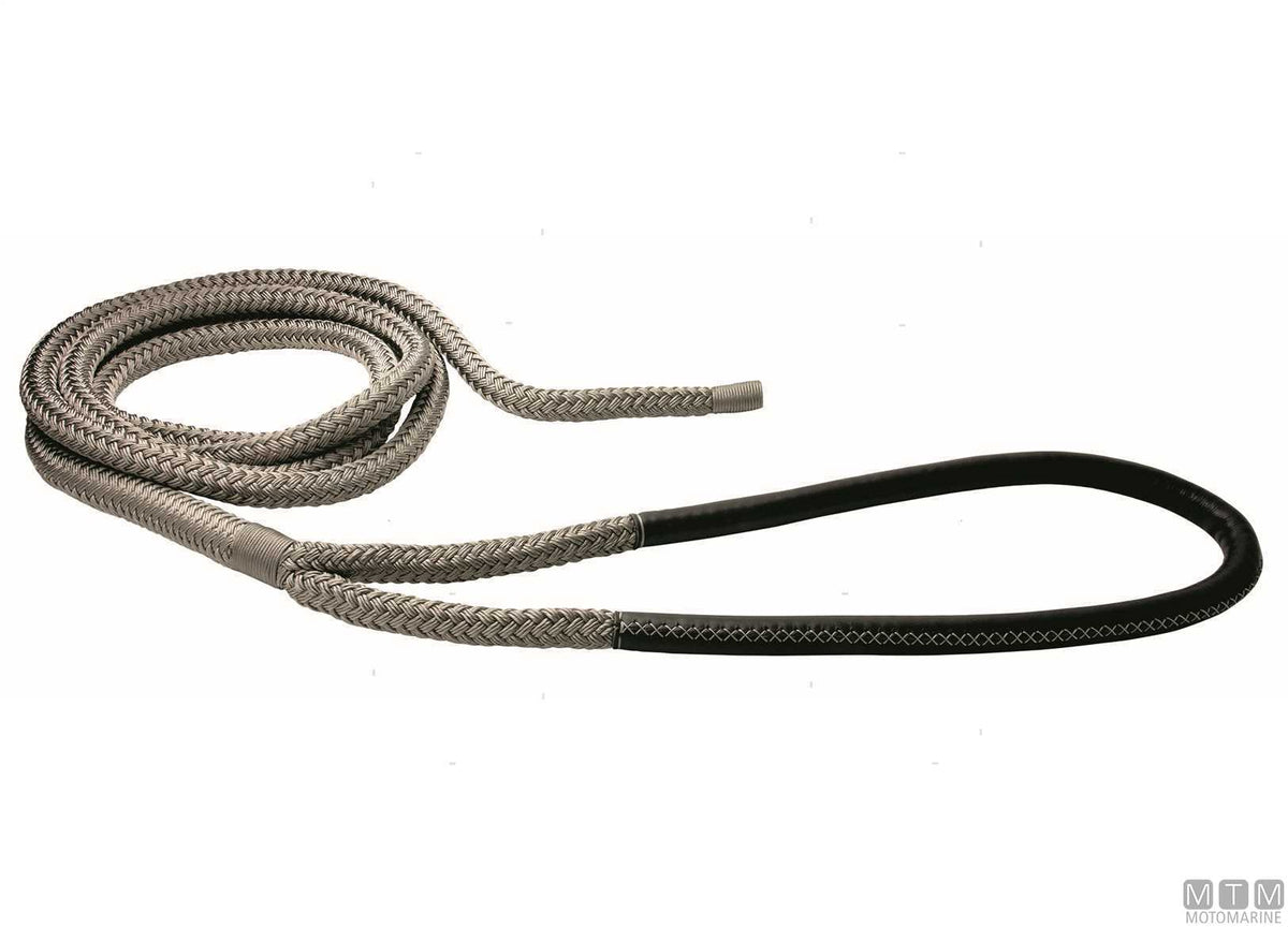 TRECCIA ORMEGGIO GRIGIA CON GASSA 75CM D28MM 16M