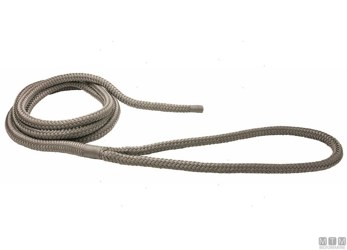 TRECCIA ORMEGGIO GRIGIA CON GASSA 75CM D24MM 16M