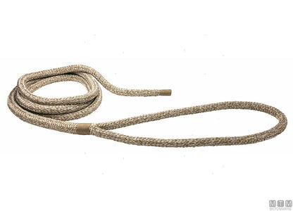 TRECCIA ORMEGGIO BEIGE CON GASSA CUOIO MARRONE 75CM D28MM 16M