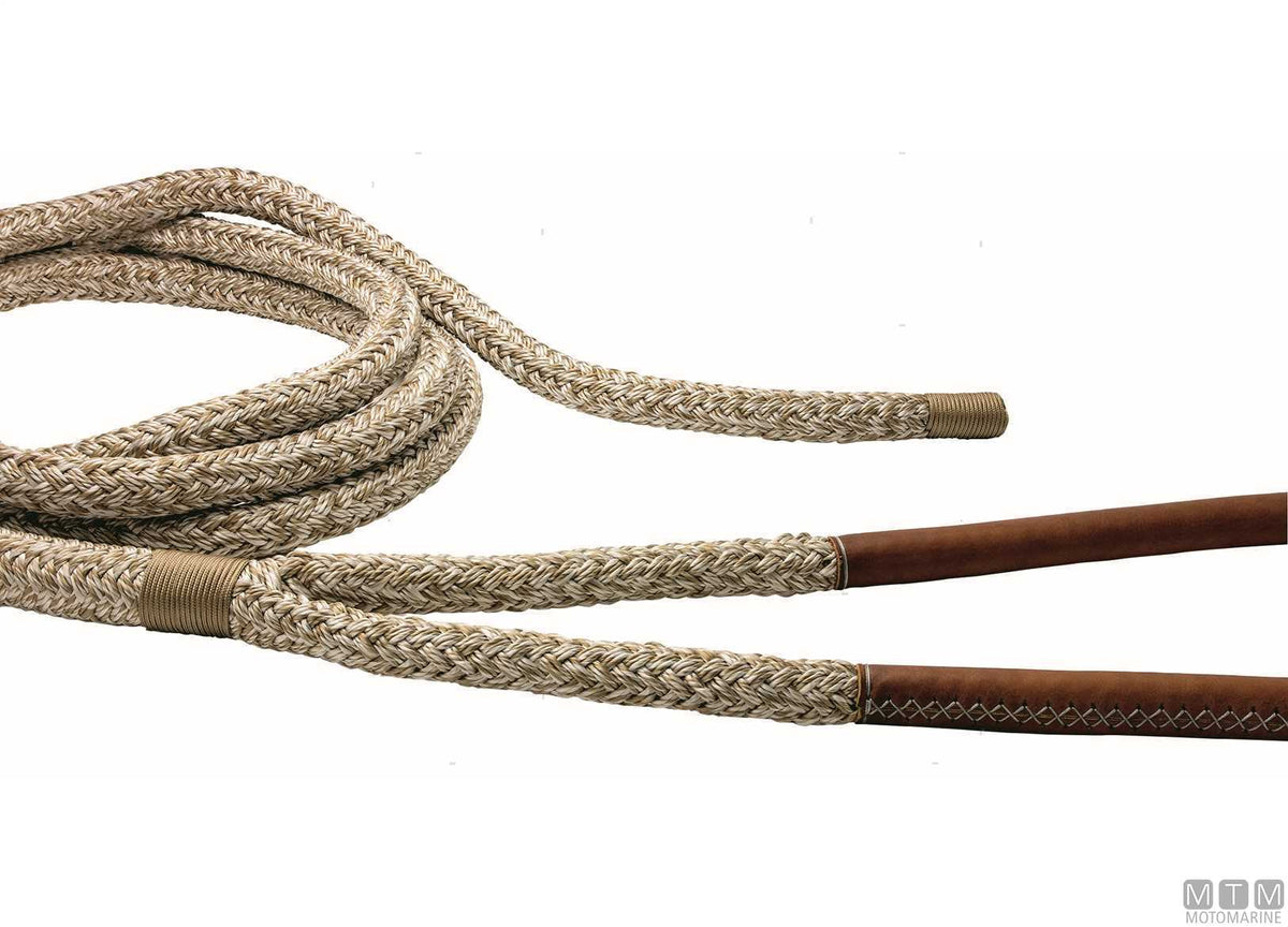 TRECCIA ORMEGGIO BEIGE CON GASSA 75CM D24MM 20M