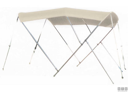 CAPOTTINA TESSILMARE BIANCA 3 ARCHI INOX 316 W230CM H140CM