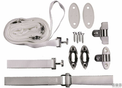 CAPOTTINA TESSILMARE BIANCA 3 ARCHI INOX 316 W170CM H140CM
