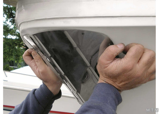 PARAPRUA PASSA-GOLFARE SAGOMABILE ACCIAIO INOX