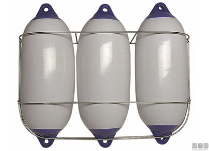 PORTAPARABORDI DOPPIO CLASSICO D220MM ACCIAIO INOX 316