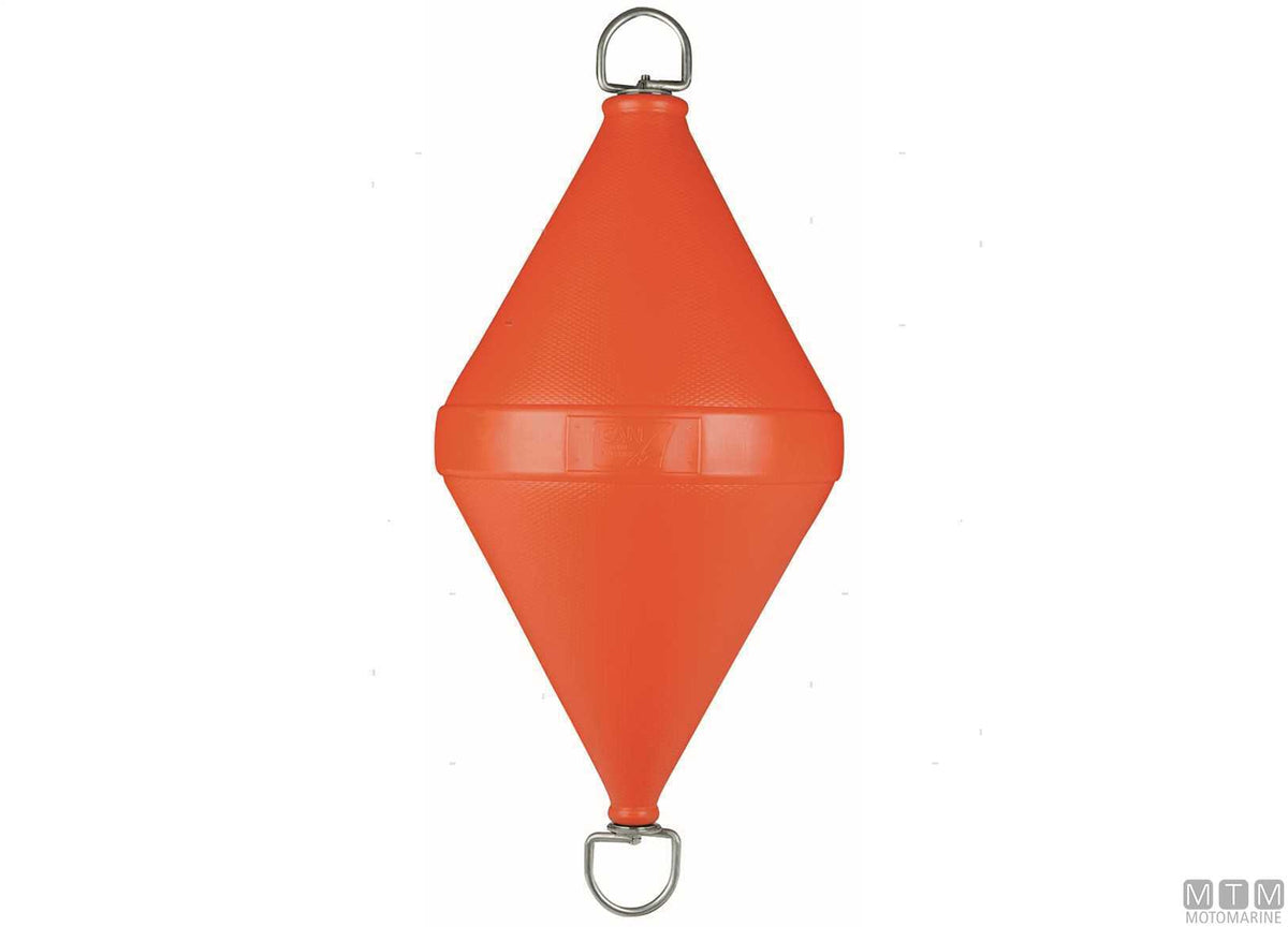 BOA ORMEGGIO BICONICA CON ASTA INOX D32CM H80CM ARANCIO