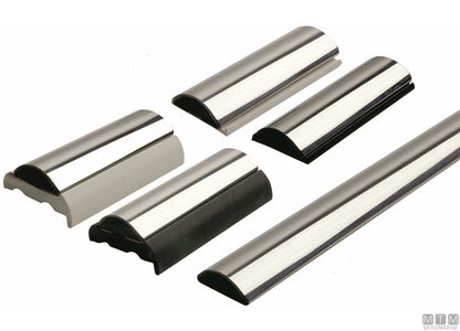 COPPIA TERMINALI PER PROFILI SPHAERA H35MM ACCIAIO INOX