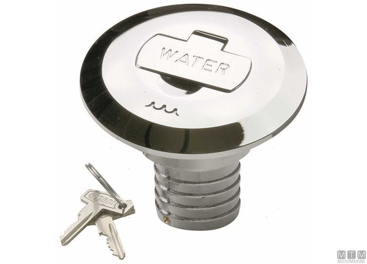 TAPPO COPERTA FUEL KEY-LOCK D50MM IN OTTONE CROMATO