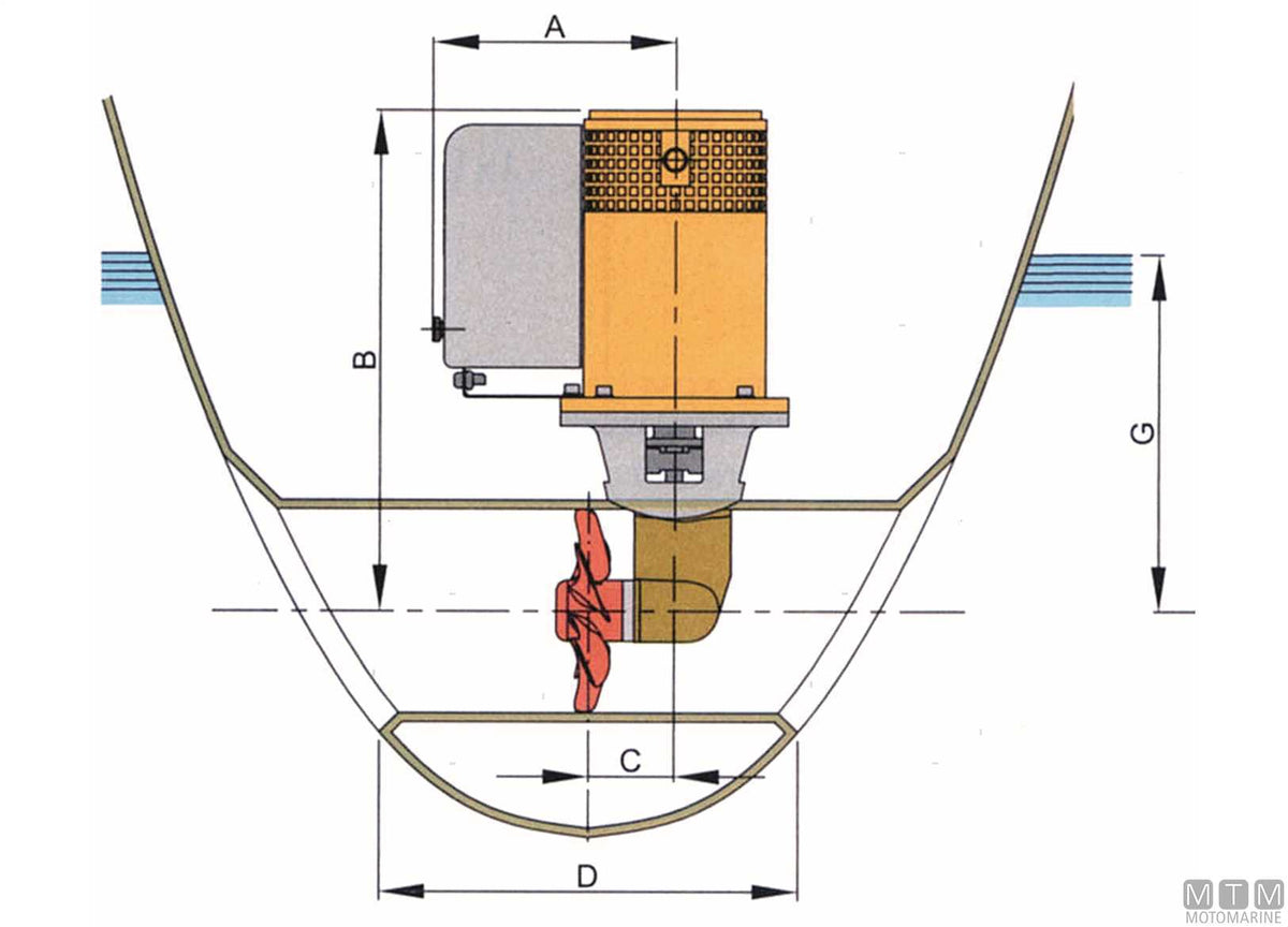 ELICA DI MANOVRA BOW PROPELLER VETUS 125KGF 12V