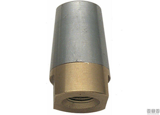 OGIVA PER ASSE D45/50MM CON ANODO TRONCO DI CONO
