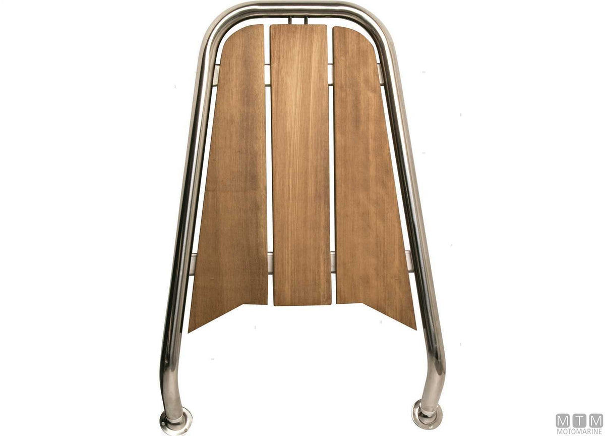 DELFINIERA ROY MARINE 75X48CM IN ACCIAIO INOX 316 E TEAK
