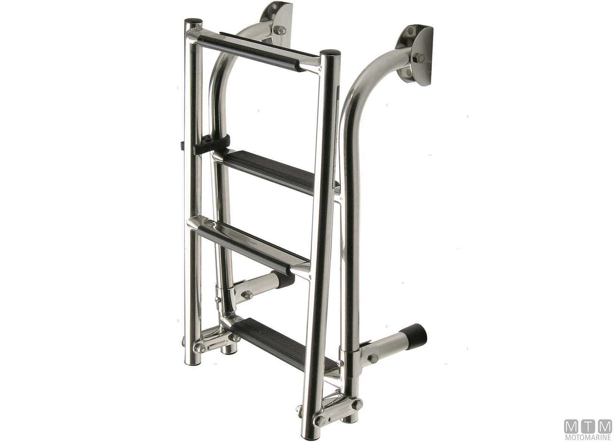 SCALETTA PIEGHEVOLE A 5 GRADINI ACCIAIO INOX 316