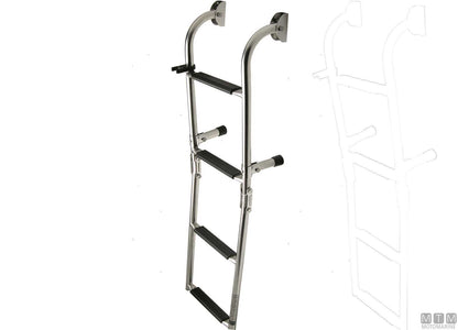 SCALETTA PIEGHEVOLE A 3 GRADINI ACCIAIO INOX 316