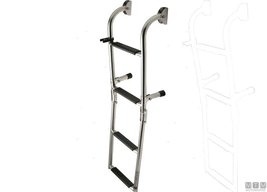 SCALETTA PIEGHEVOLE A 3 GRADINI ACCIAIO INOX 316