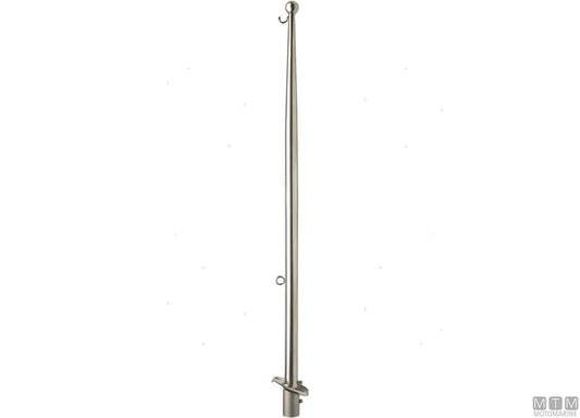 ASTA PORTABANDIERA YACHT H900MM IN ACCIAIO INOX