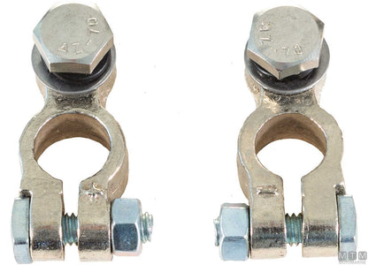 MORSETTI BATTERIA BLISTER IN OTTONE CON VITI INOX