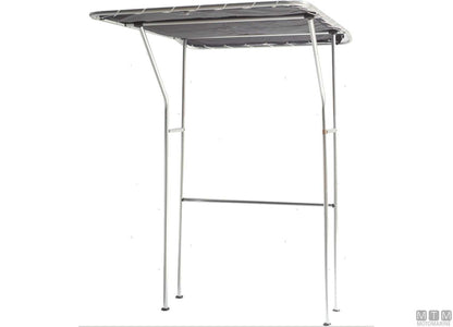 T-TOP IN ALLUMINIO LACCATO E POLIESTERE BIANCO 141X172CM H202CM