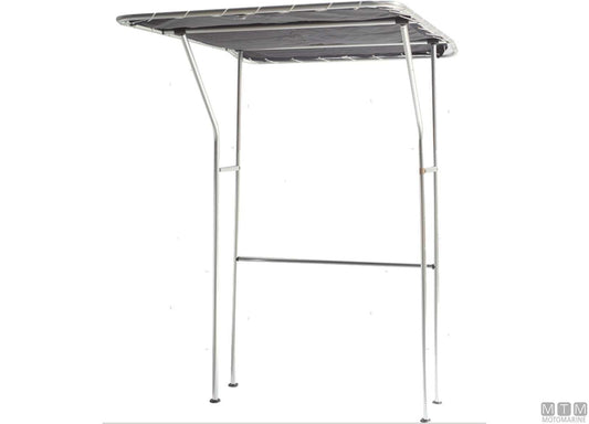 T-TOP IN ALLUMINIO LACCATO E POLIESTERE BIANCO 141X172CM H202CM