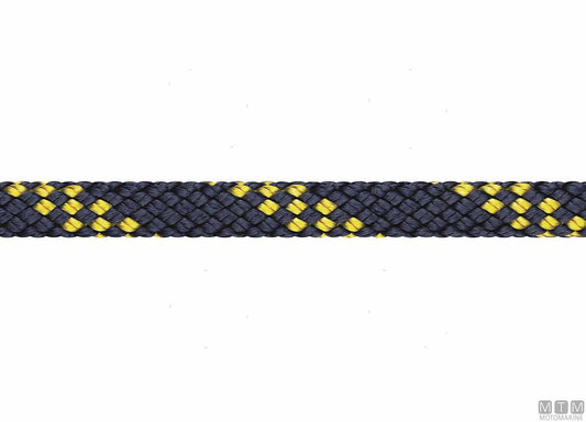 TRECCIA ORMEGGIO LIROS HANDY-ELASTIC BLU IN POLIAMIDE D14MM 150M
