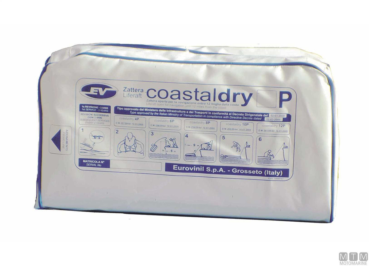 ZATTERA DI SALVATAGGIO EV OCEANDRY 9650 BAG ITALIA CONTAINER ABS 6P